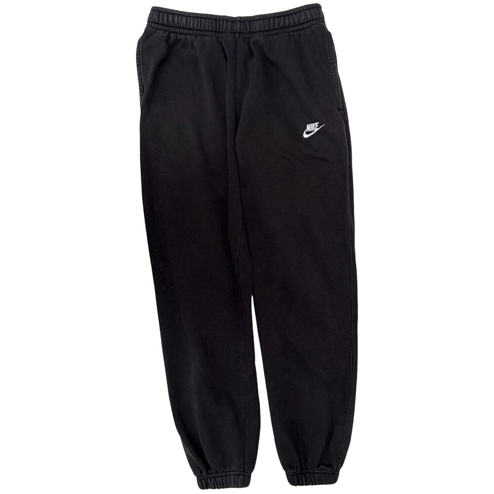 Nike Sweatpants Mens Medium Black Joggers Athletic Swoosh Logo Fleece